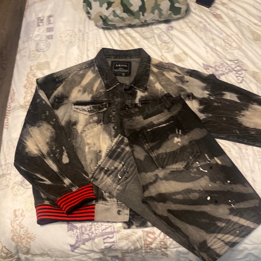 Akoo jeans and jacket set, big and tall, fall/winter fashion